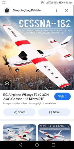 wltoys f949 rc plane full new imported 3 channel park10