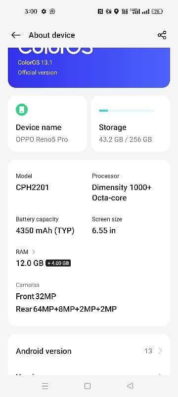 oppo reno 3pro or reno 5pro for sale 7