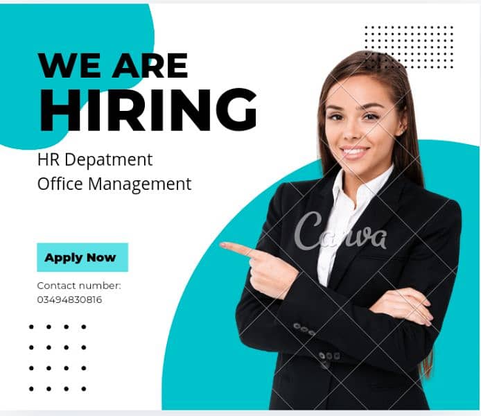 Job  available in HR Department 0