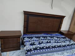 wooden bed