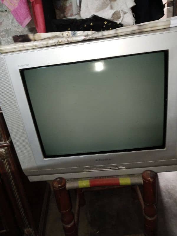 ecostar television 21 inch all okay screen okay b no repair ket 2