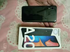 Samsung A20 mobile for sale only glass break 3/32