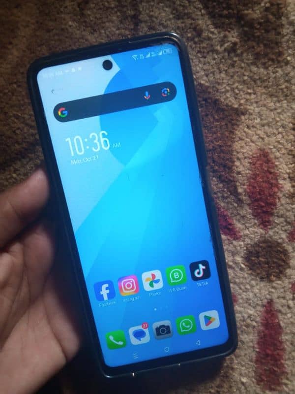 Infinix hot 30 new mobile condition 10/10 with box mobile  in warranty 1