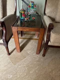 wooden side tables and decoration table