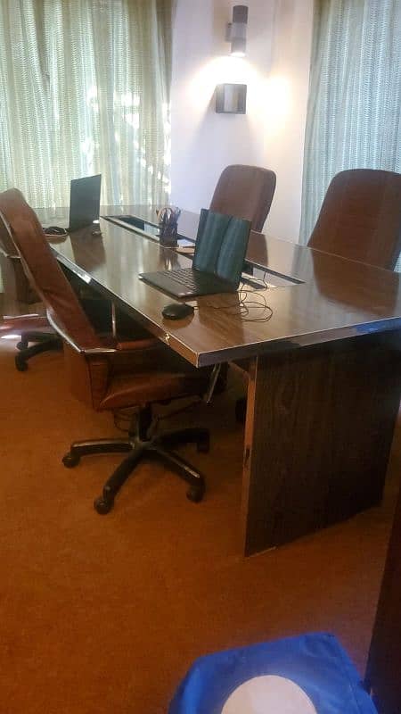 slightly used conference table 2