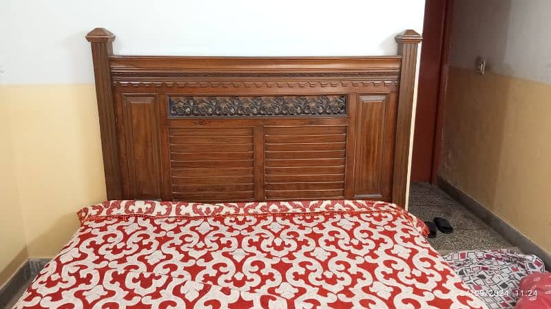 King size Double bed without mattress 1