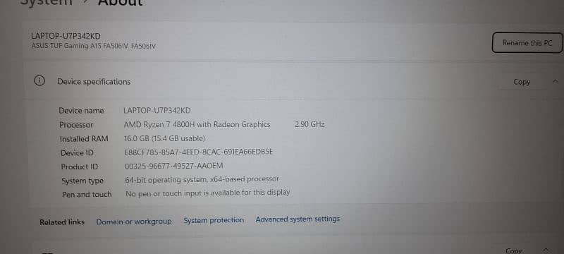 Asus TUF FA506 Laptop 10