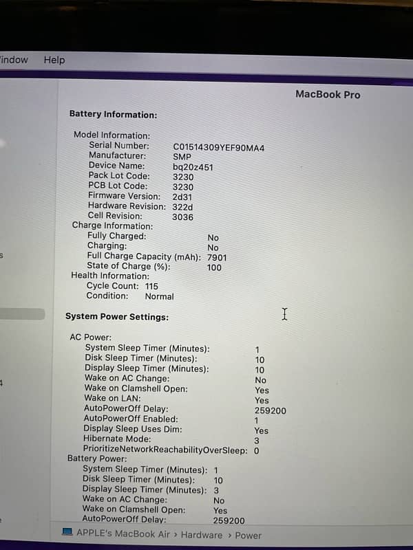 Macbook pro core i7 2