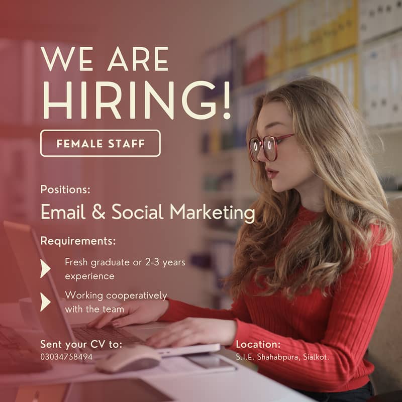 Hiring Social Media & Email Marketing Experts (Age 20-27) 0