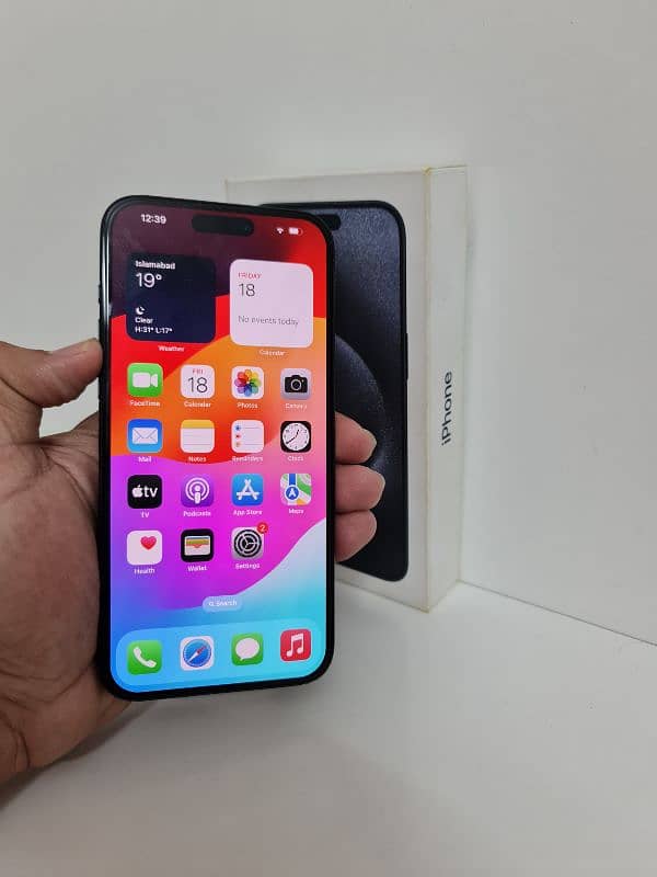 Apple iPhone 15 Pro Max 256gb LLA NON PTA Blue Color 6