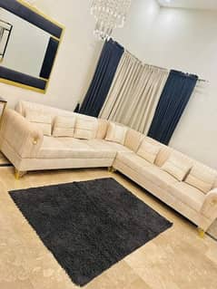 corner sofa set,7seater sofa set, master molty foam poshish,bed, fur