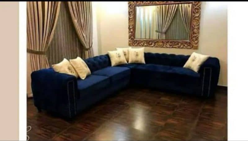 corner sofa set,7seater sofa set, master molty foam poshish,bed, fur 2