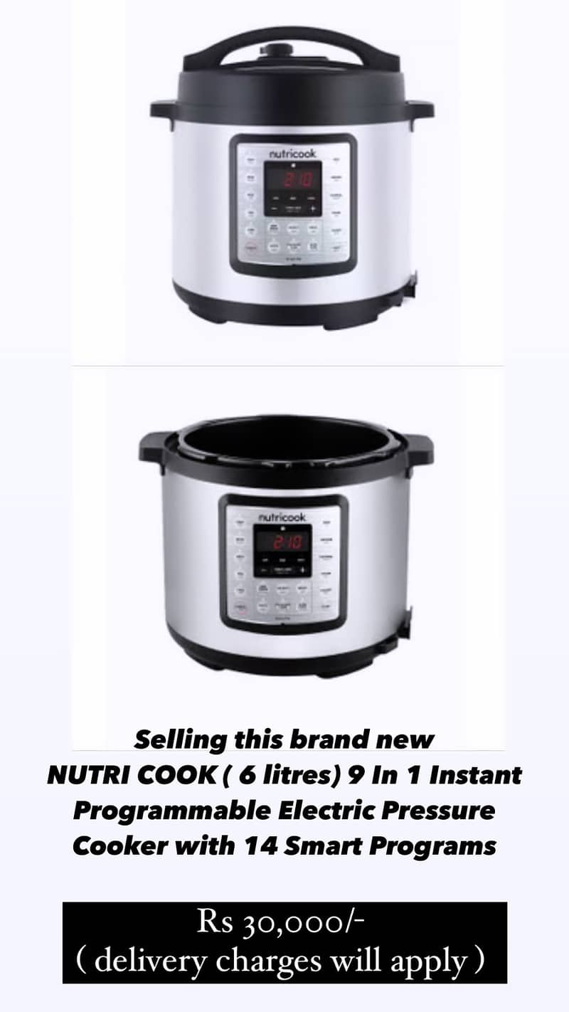 Brand New Nutri Electric Pressure Cooker 0