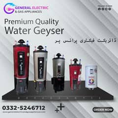 Electric and Gas Geyser Factory price