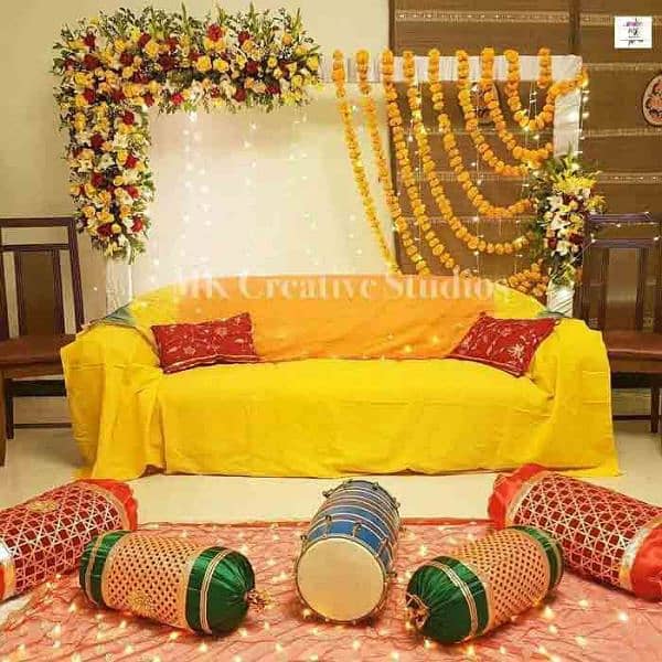 mehndi setup Khan events decor 1