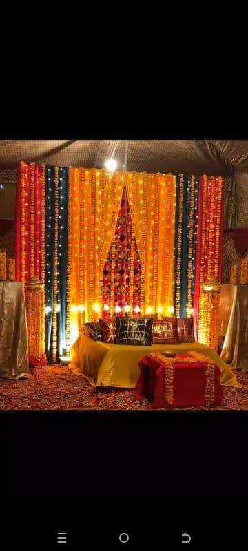 mehndi setup Khan events decor 4