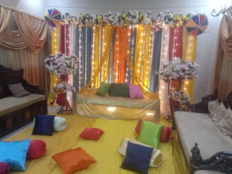 mehndi setup Khan events decor 5