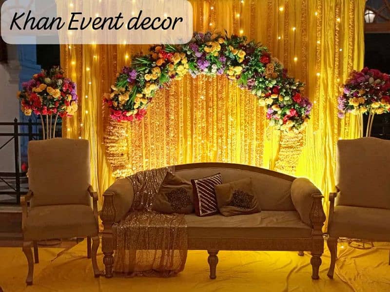 mehndi setup Khan events decor 6