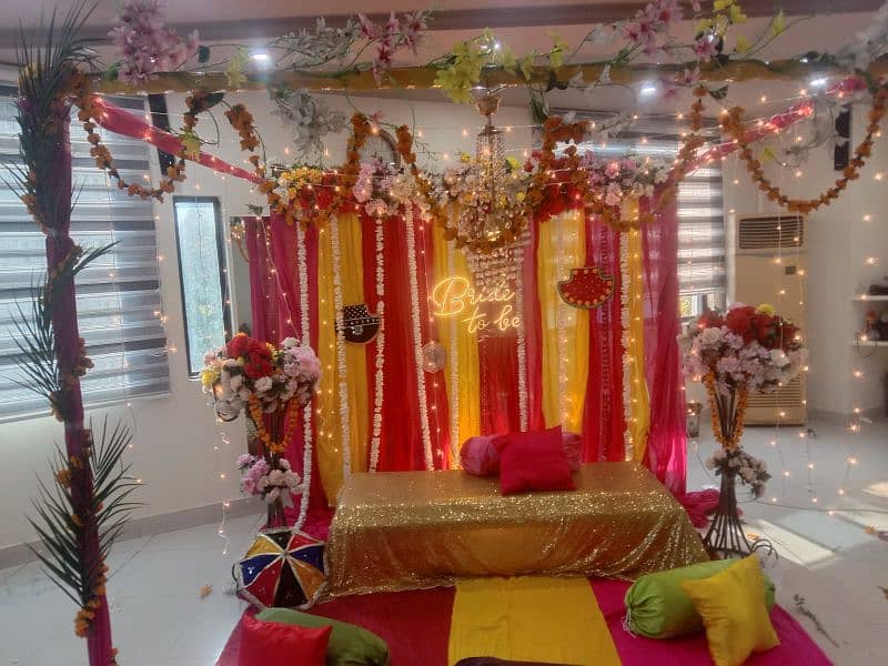 mehndi setup Khan events decor 7