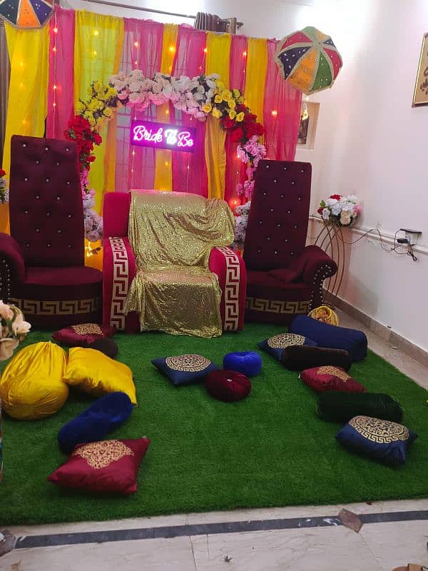 mehndi setup Khan events decor 10