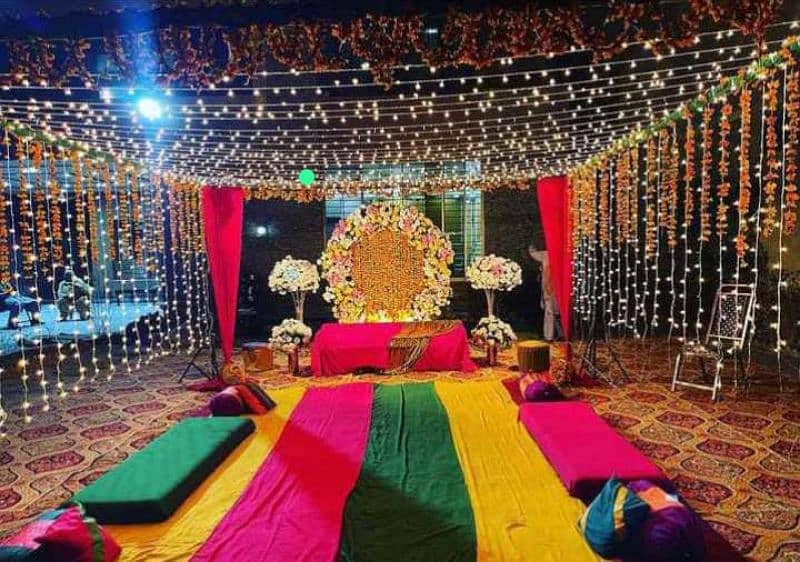 mehndi setup Khan events decor 12