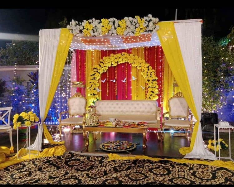 mehndi setup Khan events decor 18