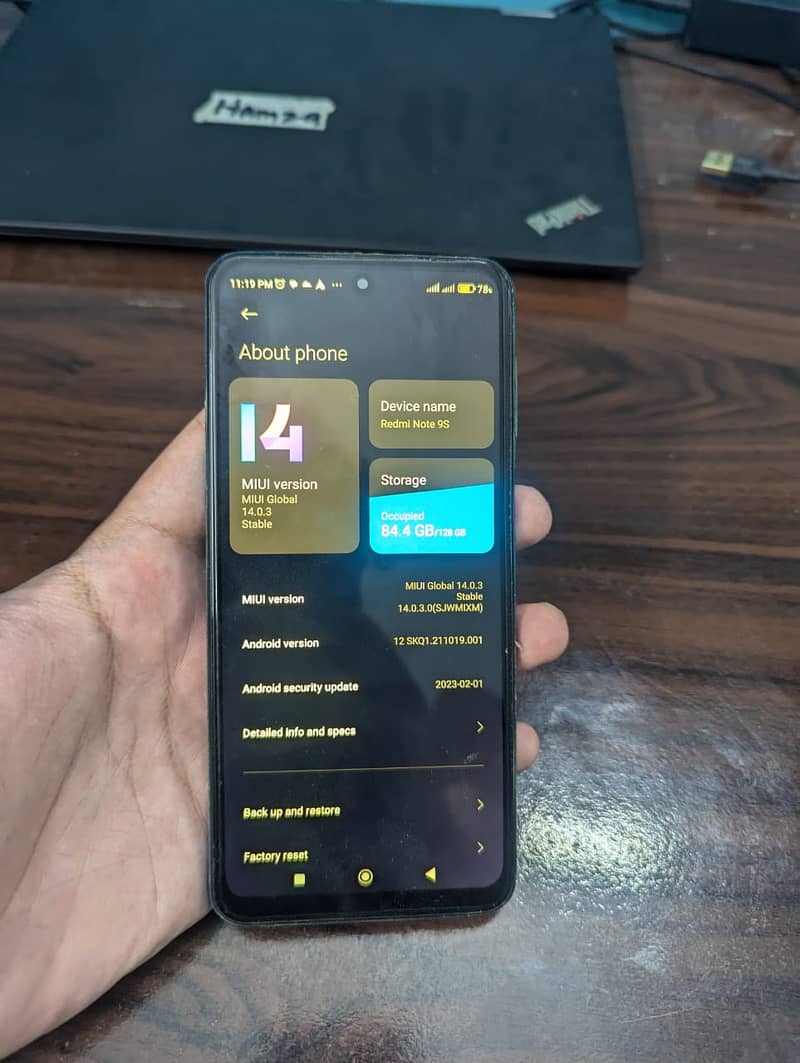 Redmi Note 9s with BOX 10/10 Condition 6