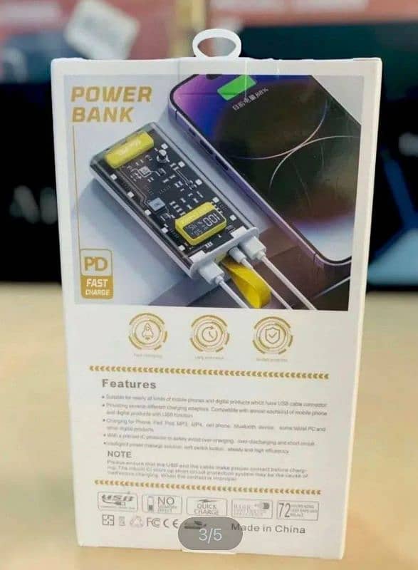 20000MAH Transparent Powerbank 2