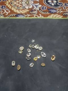 topaz gem stones 18 pices