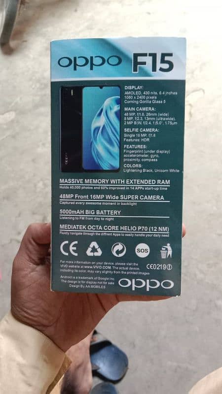 oppo f 15 8 256 with box 6