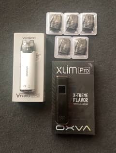 Oxva Xlim Pro, Voopoo Vthru Pro & Cartridges