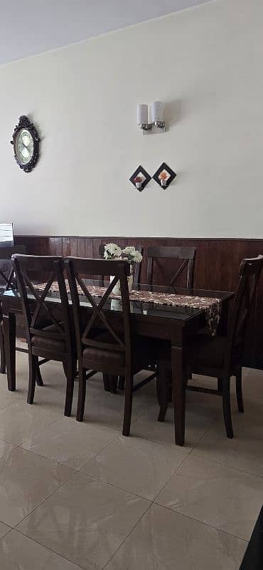 Sheesham Pure Wood 6 Chairs Dining Table 2