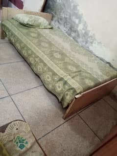 Single bed with mattress