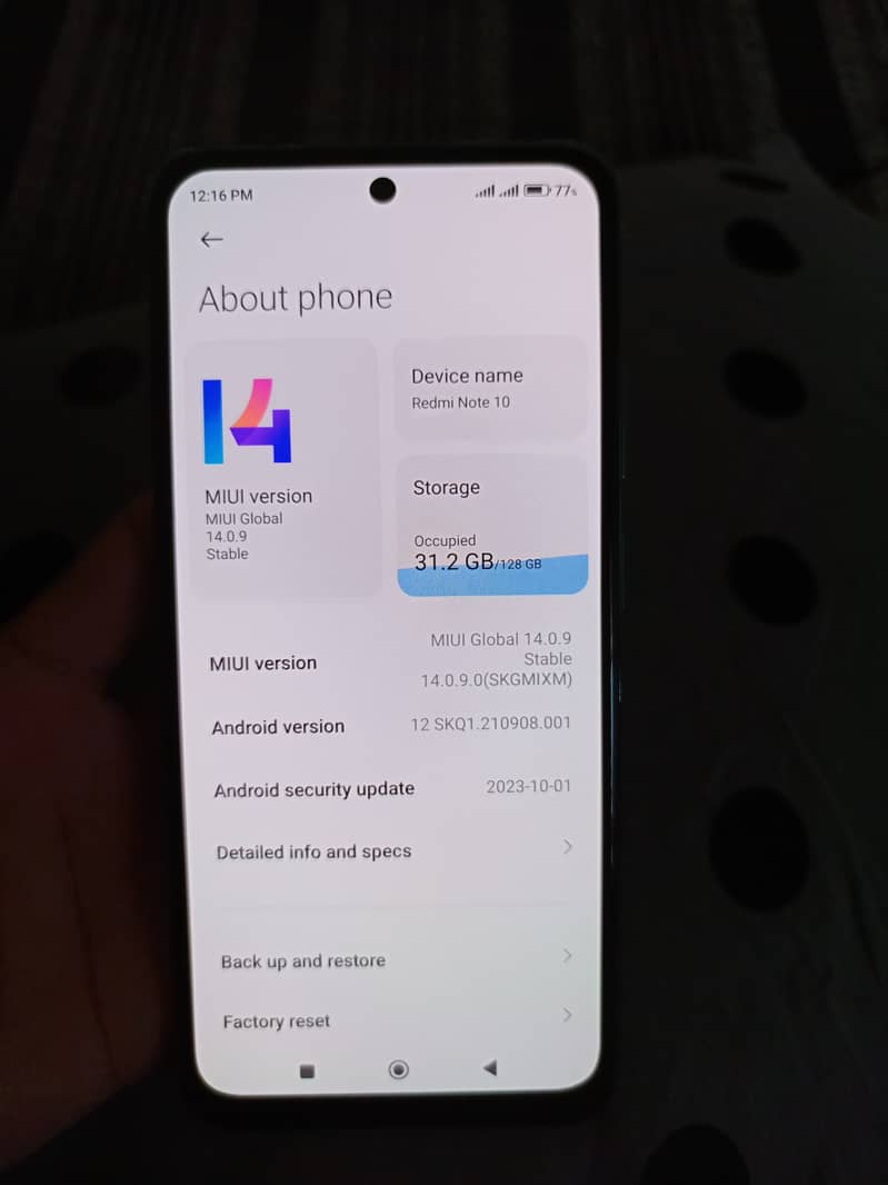 Redmi note 10 6gb 128gb 10/10 only phone 1