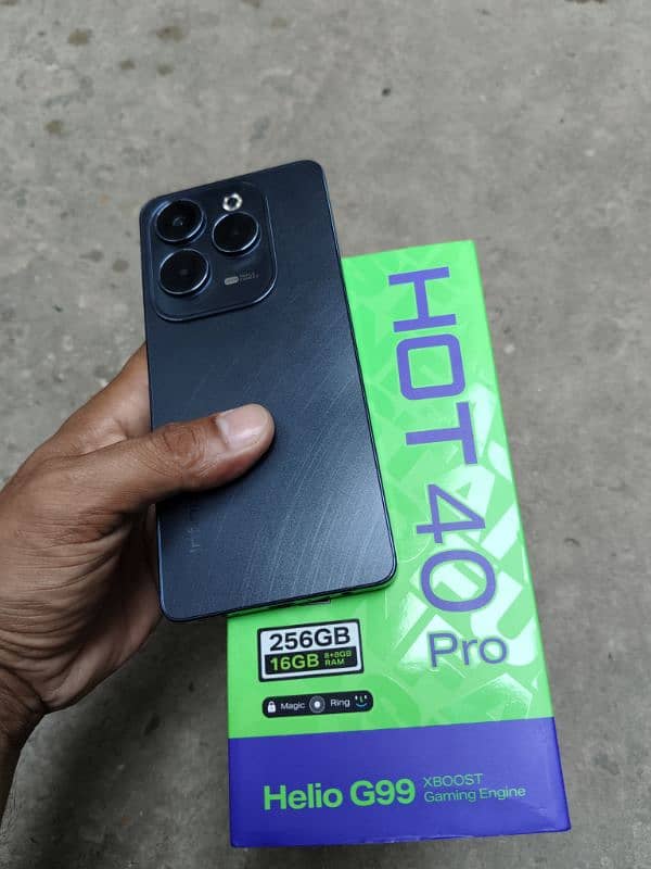 infinix Hot 40 Pro full Box 16/256 10