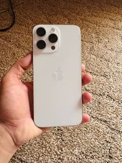 iPhone 15pro max white colour no pta factory unlock 256 GB