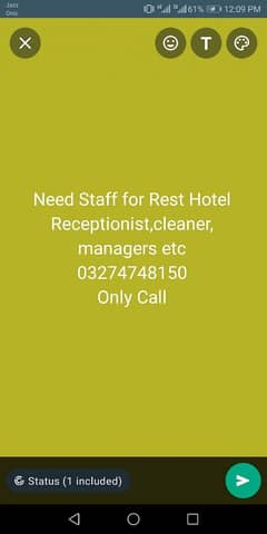 Galaxy Hotel in Urgent staff required