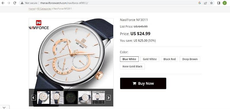 Original Naviforce Men Watch NF3011 5