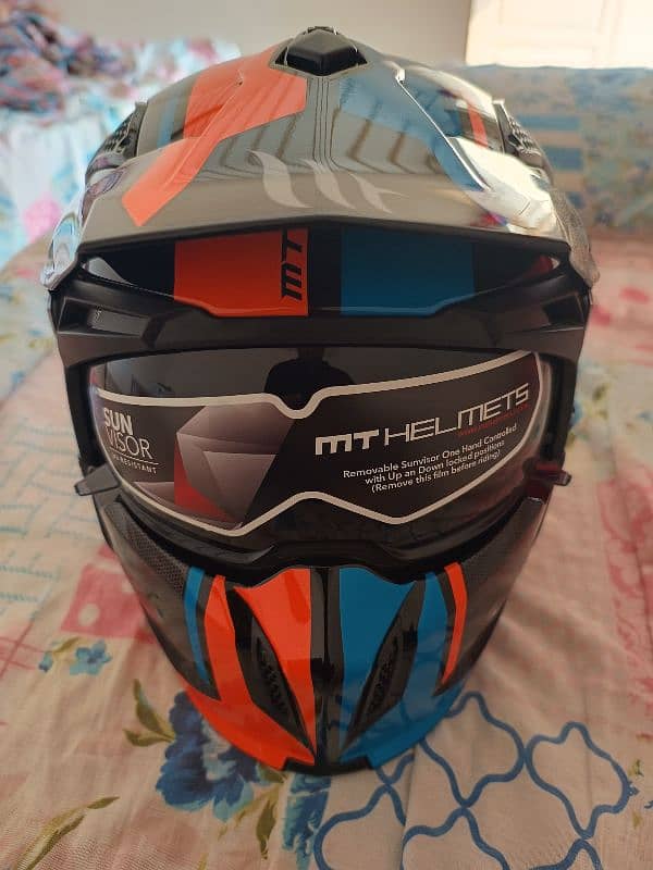 MT streefighter Helmet DOT And ECE. R22 CERTIFICATE ( Large size ) 1