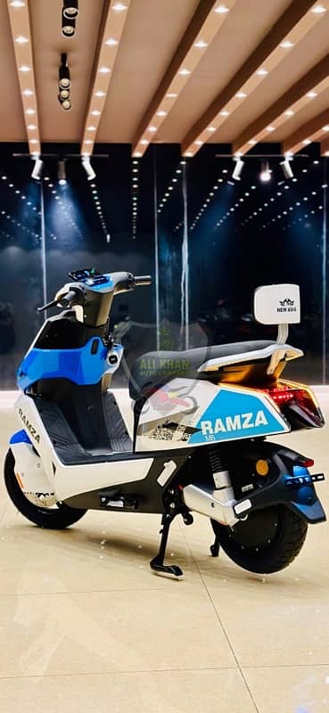 RAMZA M8 ALI KHAN AUTO COMPANY SCOOTY SCOOTER AI EZ SMART AUTOMATIC EV 7