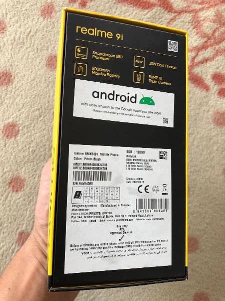 realme 9i 6 GB ram rom 128 gb 4