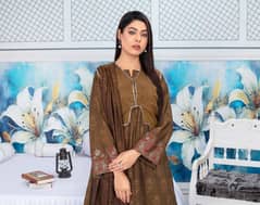 Fiza Noor Aaira- 3Pc Unstitched Jacquard Lawn Suit