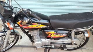 Honda cg 125  model  2021+22 Red colour  Panjaab number  First owner