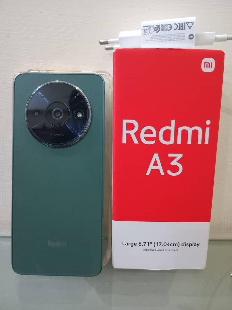 Redmi A3 Forest Green 4gb - 64gb with complete box 10/10 condition 3