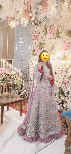 waleema reception lehnga