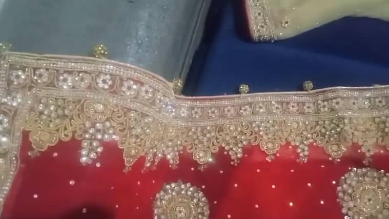 Bridal Lahnga  | Lehnga, dubky ka kam stone work 5