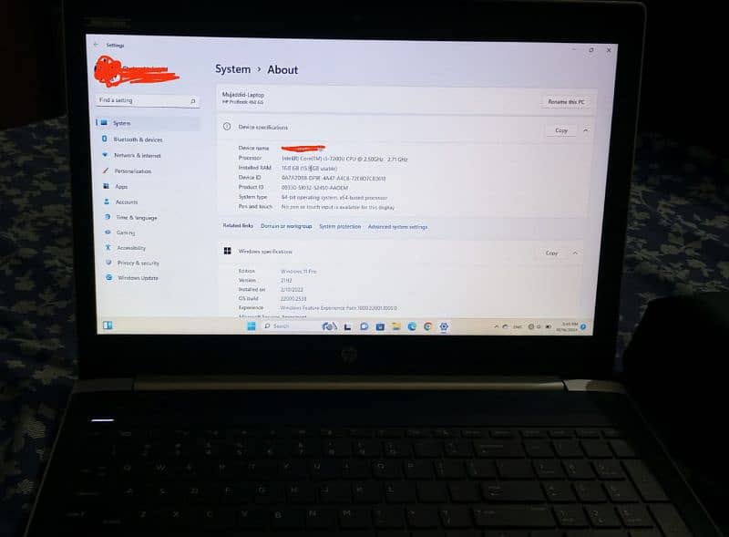 HP Laptop Probook 7th gen i5 10/10 condition 4