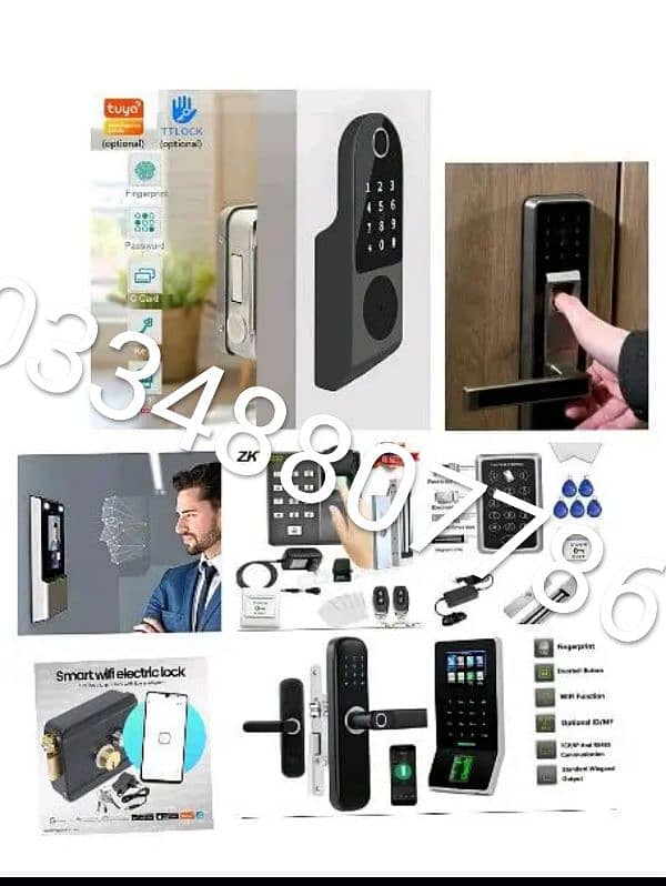 zkteco fingerprint time attendence machine and door lock electronic 1