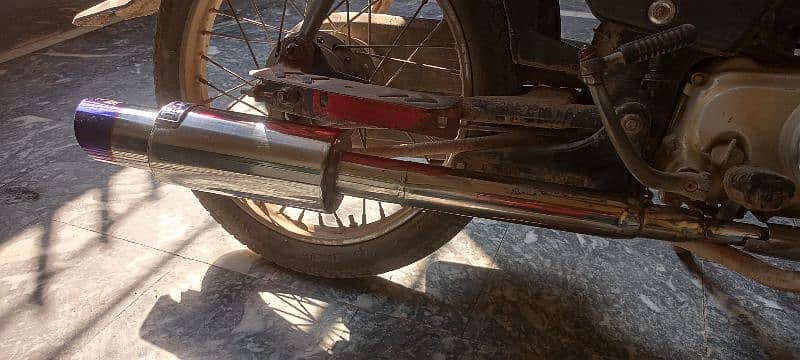 70 CC Bike HKS Exhaust Buffel With Steel Pipe 5