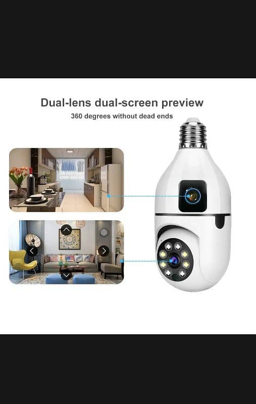 WIFI indoor IP Camera Dual Lens Auto Tracking motion 2way audio 1